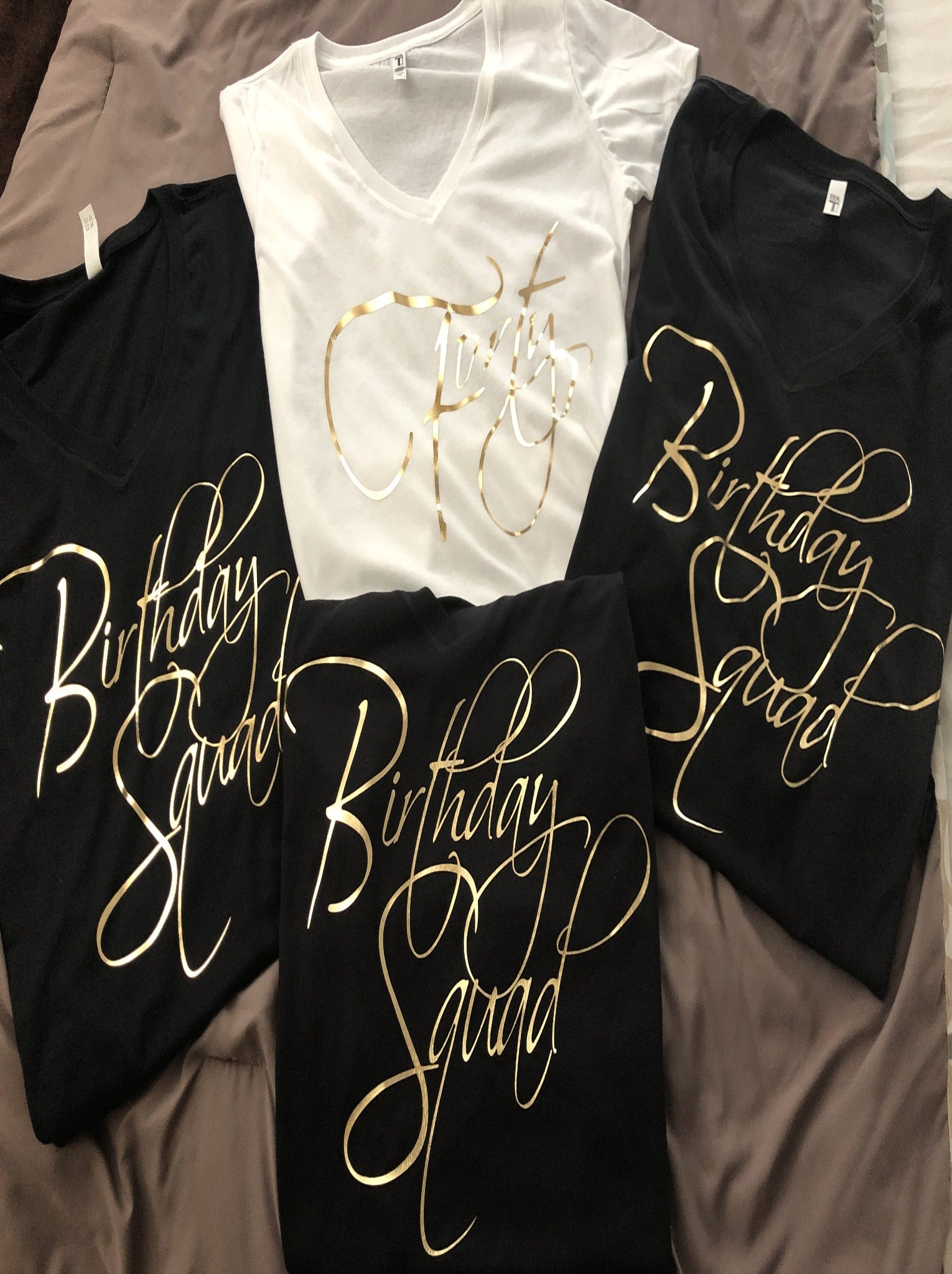 Black and hot sale gold birthday shirt