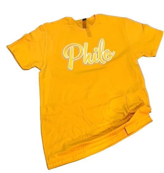 Embroidered Script PHILO T-shirt