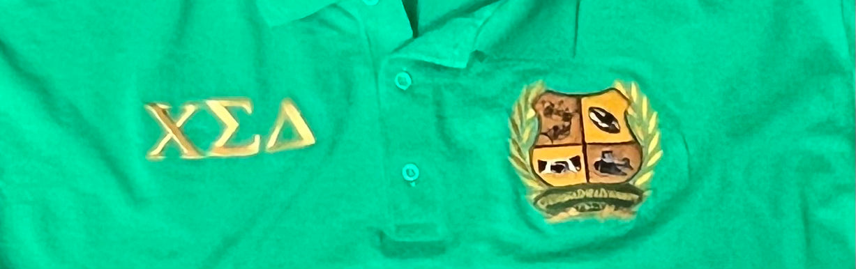 Chi Fraternity Green SS Polo 2XL