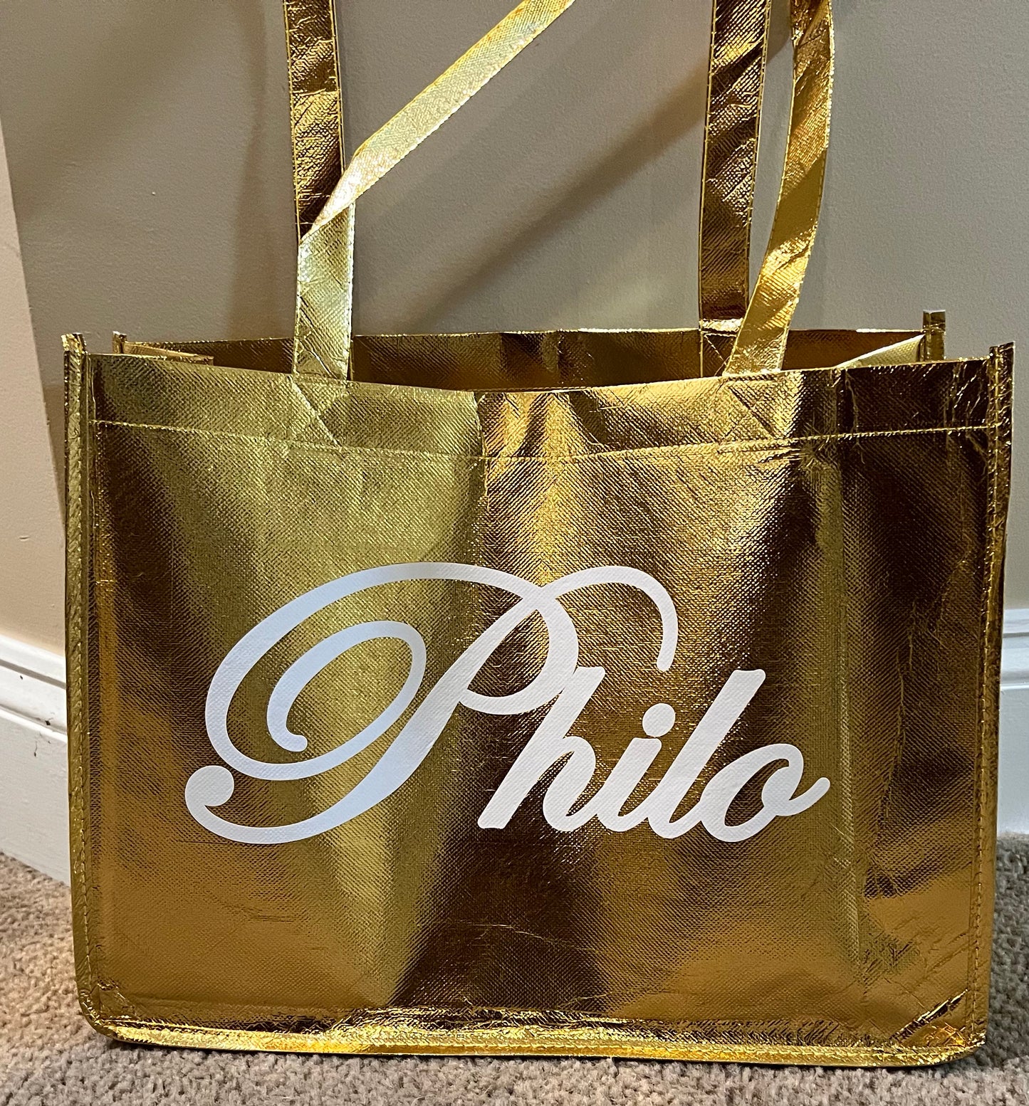 Philo Metallic Tote Bag