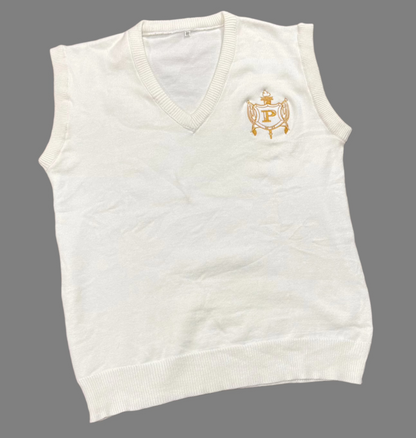 Philo White Vest