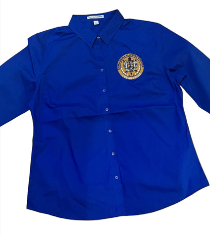 Sigma Sigma Chapter Royal Blue Business Shirt