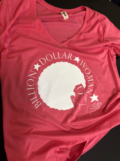 V-Neck "Billion-Dollar-Woman"