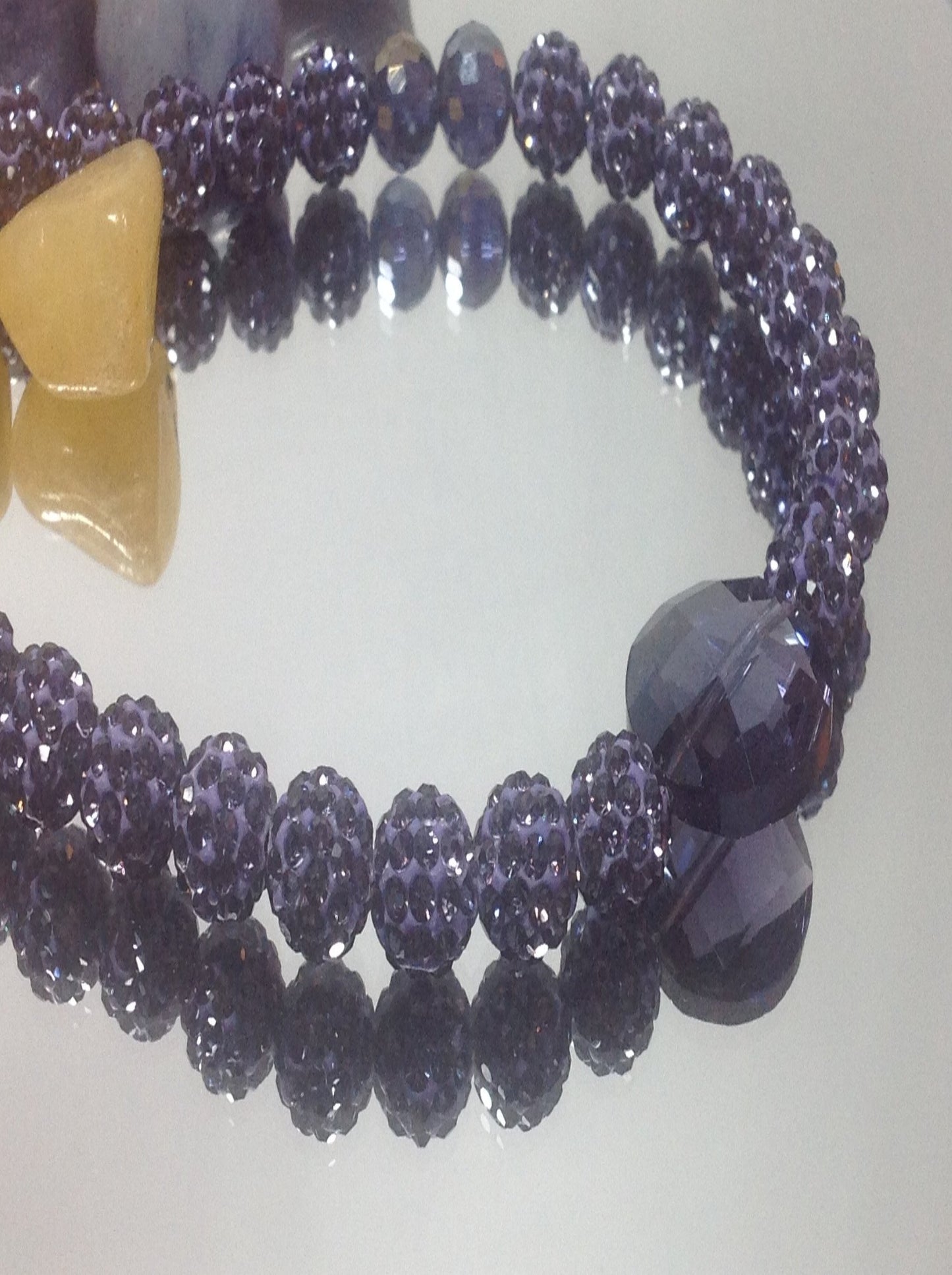 Purple Shamballa Set