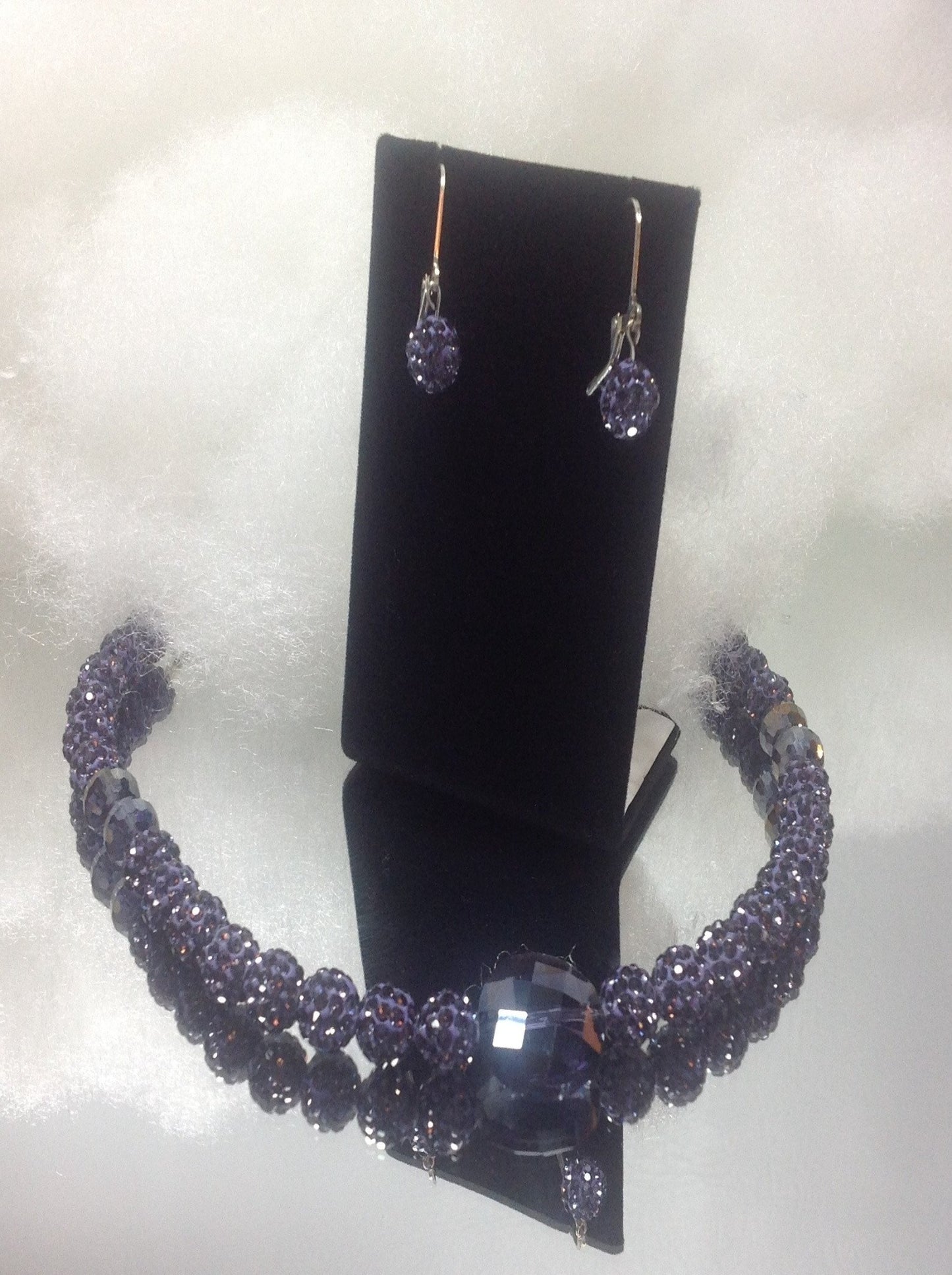 Purple Shamballa Set