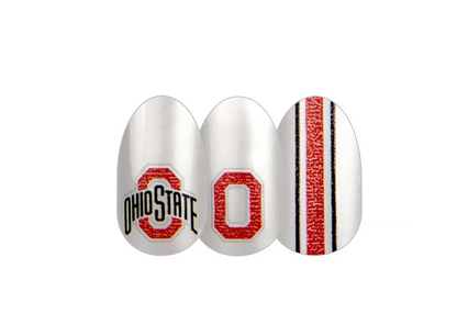 The Ohio State University 2022 Color Street Pedicure Nails