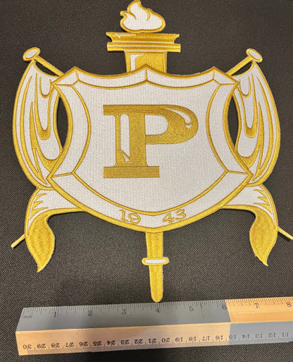 PHILO Shield Iron-on Embroidery Patch