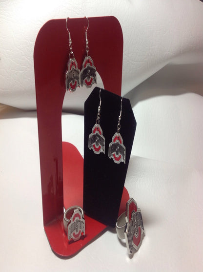 OSU Earrings and Ring Set