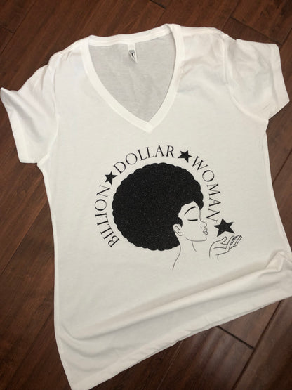 V-Neck "Billion-Dollar-Woman"