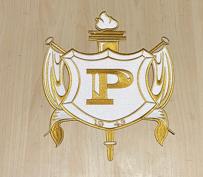 PHILO Shield Iron-on Embroidery Patch