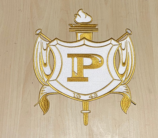 PHILO Shield Iron-on Embroidery Patch