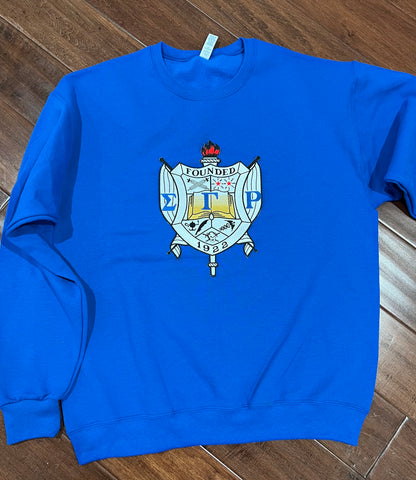 Sorority Embroidery Shield Sweater