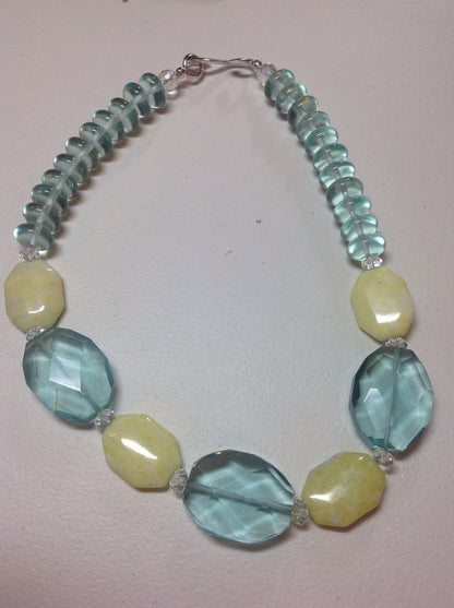 Blue and Yellow Crystal Set