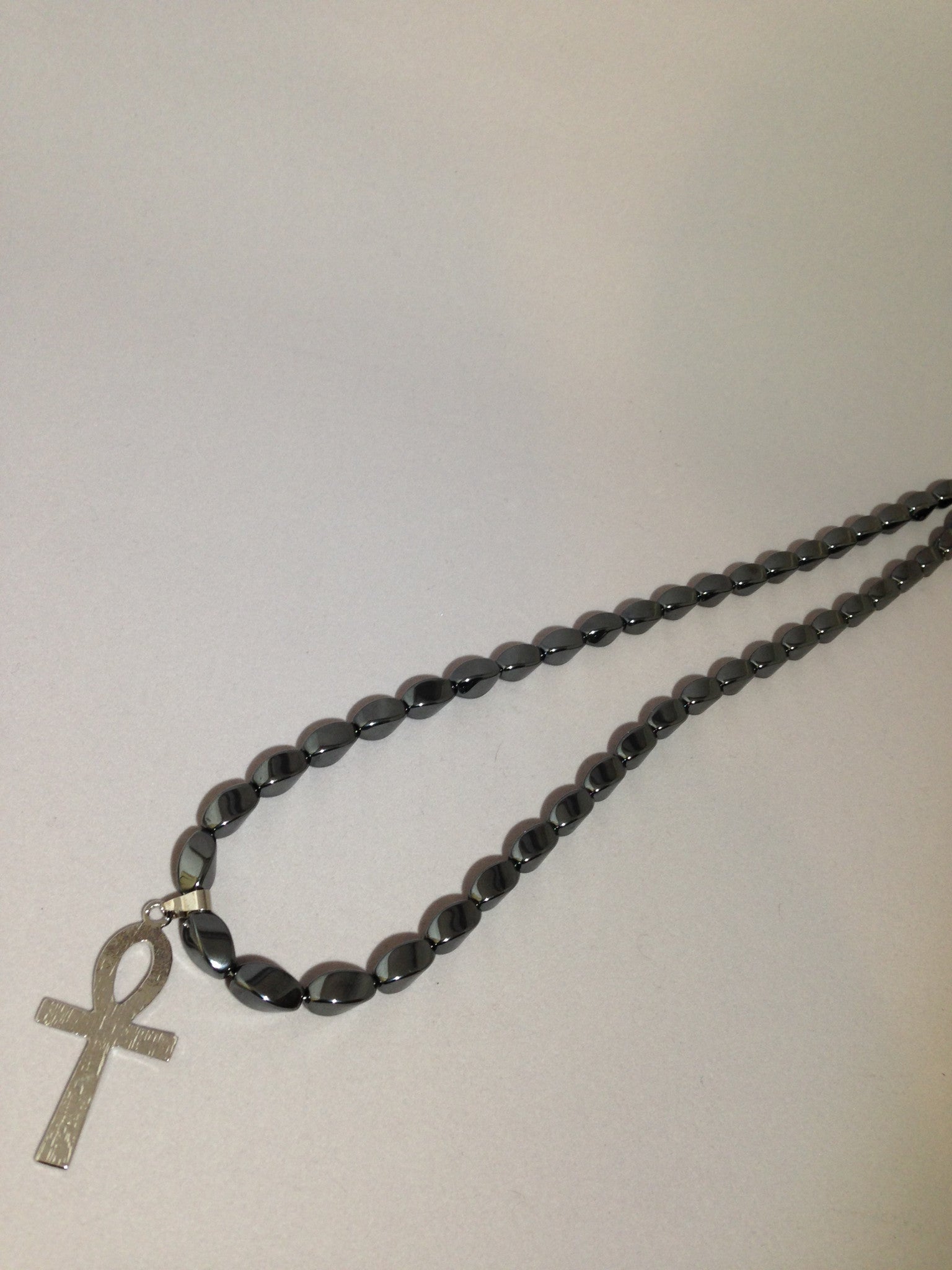 Hematite clearance ankh necklace